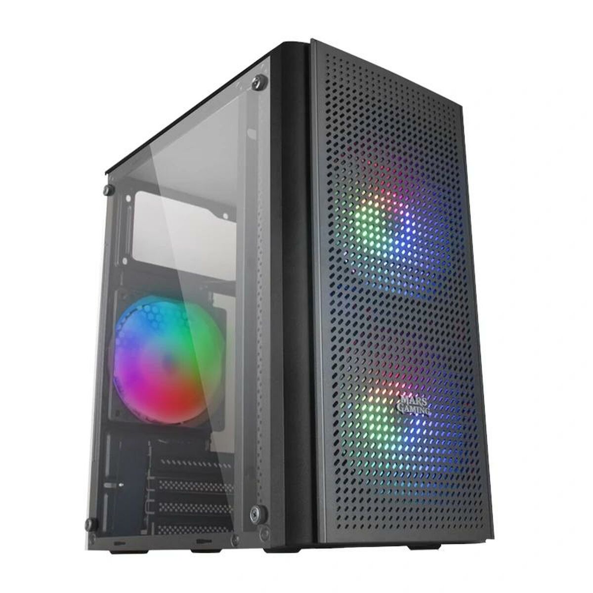 ATX mikro kasse Mars Gaming MC300 Sort RGB mATX